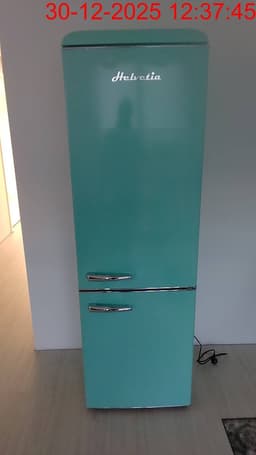 Helvetia Retro Koel-vriescombinatie HRCBGR300PEV1 - Groen - 300L - Led Verlichting - XL - 192cm Hoog — thumbnail 11