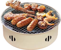 Mini Houtskoolbarbecue - Draagbare BBQ Grill - Voor Thuis, Camping, Strand & Picknick - Ideaal voor Kerst & Nieuwjaar - Zwart - Roestvrijstaal - Praktisch — thumbnail 1