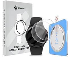 Strap-it 2-pack Screenprotector met One-Click Tool screen protector display bescherming geschikt voor Samsung Galaxy Watch 4 Classic 42mm