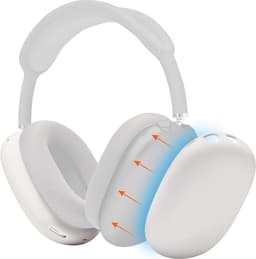 Beschermhoes Oorschelpen voor AirPods Max – Premium Siliconen Buitenkant – Beige — thumbnail 1