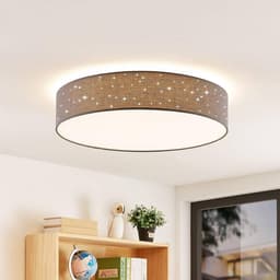 Ronde Zwarte Plafondlamp met Afstandsbediening - Dimbaar LED Woonkamer Verlichting — thumbnail 5