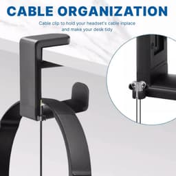 Hoofdtelefoon Houder met 360° Draaibare Klemarm voor Bureau — thumbnail 2