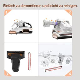 Krachtige Matrasstofzuiger met UV-C Licht - Anti-Mijt Stofzuiger 15 Kpa — thumbnail 3