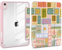 Beschermhoes voor Nieuwe iPad 11 & 10e Generatie 11/10.9 Inch met Transparante Achterkant en Opvouwbare Standaard