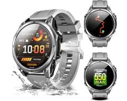 DOOGEE Anywise W1 Smart Watch - AI-spraakbesturing - Videobellen - Elke polsmaat - GPS - Gratis kaartmateriaal - 18 dagen batterijduur - Fitnesstracker - 170+ sportmodi - 5 ATM waterdicht - voor Android en iPhone