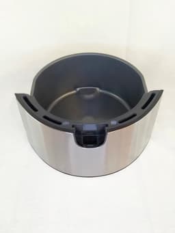 Heteluchtfriteuse 4,5 Liter - 1400W Airfryer met Timer - Vaatwasmachinebestendig Roestvrij Staal — thumbnail 2