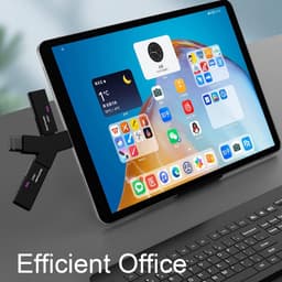 USB Hub 3 Poorten (2x USB 2.0 + 1x USB 3.0) - Mini Externe Adapter voor PC en Laptop - Zwart — thumbnail 5