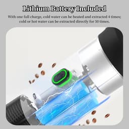 Draadloze Draagbare Espresso Machine - 3-in-1 Oplaadbare Koffiemaker voor Capsules en Poeder - 7500mAh - Geschikt voor Reis, Camping, Auto en Kantoor - Zwart — thumbnail 5