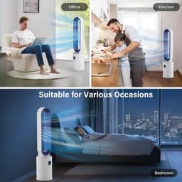 Stille torenventilator met 3 snelheden en 60° oscillatie, met LED-display en timer — thumbnail 5