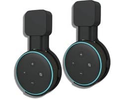 Geschikt voor Dot 3, Slimme Thuis Wandmontage Houder voor 3e Generatie Dot Speaker - Ruimtebesparend & Kabels Opgeruimd-2 delen