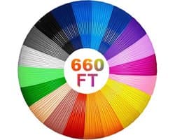 3D Pen Filament Sets 20 Kleuren PLA 1.75mm Set voor Knutselen en Tekenen