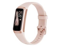 Evy24 Activity Tracker Amoled - Stappenteller - Bloedruk - Hartslagmeter - Slaapmonitor - Saturatiemeter – Sporthorloge - Smartwatch - Activity Tracker - Rosé