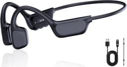 White-Label® Bone Conduction Headphone - Koptelefoon voor Activiteiten - Draadloos - Bleutooth - Zwart — thumbnail 1