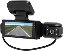 Premium Dashcam Voor En Achter – 1080P Autorijrecorder – 360° Rotatielens – Nachtzicht – Bewegingsdetectie – Achteruitrijmonitor – Lusopname – 3,16 Inch HD-Scherm – Inclusief Binnencamera En Autolader — thumbnail 1