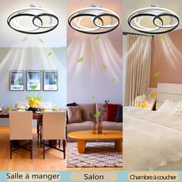 Plafondventilator met Verlichting - Ventilator voor Slaapkamer - Air Cooler met Afstandsbediening — thumbnail 4