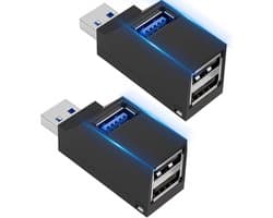 USB 3.0 hub, 4-poorts USB splitter extender draagbare adapter multi-poort data hub, geschikt voor laptops, gameconsoles, toetsenborden, muizen, enz.Geschikt voor Windows- en Mac OS-systemen. Niet geschikt voor het aansluiten van andere apparaten.