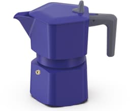 Italiaans koffiezetapparaat - PEZZETTI - PENTAEXPRESS - Aluminium - 3 kopjes - Blauw — thumbnail 1
