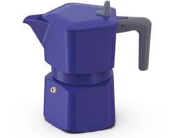 Italiaans koffiezetapparaat - PEZZETTI - PENTAEXPRESS - Aluminium - 3 kopjes - Blauw