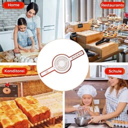 2 stuks Bakmat voor Nederlandse Oven - Broodslinger - Siliconen- Sling-bakmat met lange handgreep - Broodbakmat - Herbruikbare Nederlandse Ovenvoering met Lange Handvatten-Geschikt voor airfryer, oven en magnetron 52.5×21.5×0.04cm — thumbnail 2