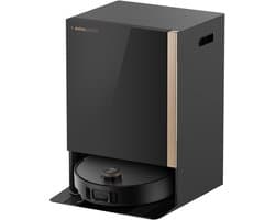 MOVA MOBIUS 60 Robotstofzuiger met Dweilfunctie - 30.000Pa Zuigkracht - Zelflegende Stofzuiger Robot - Automatisch Basisstation - Geschikt voor Harde Vloeren en Tapijt - Zwart