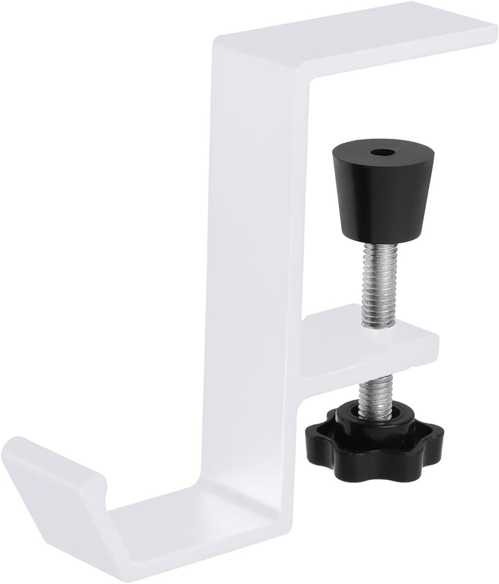 Opbergtas voor hoofdtelefoon-hoofdtelefoon-headset-desktop-gamehoofdtelefoon-sleutelhanger-zak-enkellaags-wit — afbeelding 1
