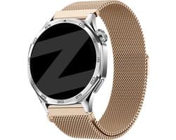 Bandz Smartwatch bandje Milanese 20mm - geschikt voor Samsung Galaxy Watch 7 40 & 44mm / 6 (Classic) / 5 (Pro) / 4 / FE / 3 - 41mm / Active - Polar Pacer / Unite / Ignite - Amazfit GTS 1/2/3/4 / Bip 3 Pro / U Pro - Rosé Goud