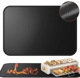 Hittebestendige Mat, Vuurvaste Siliconen Ondergrond voor Keuken, 60 x 40 cm, Warmtebescherming voor Airfryer en Magnetron — thumbnail 1