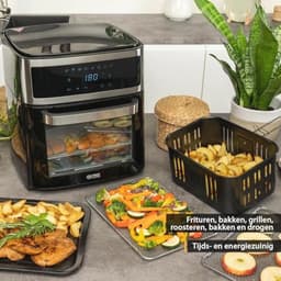 Airfryer Oven 13L met Digitale Besturing en Rotisserie | 8 Programma's | 1700W | Kookruimte met Binnenverlichting — thumbnail 7
