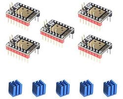 Stepper Motor Driver voor 3D-printer - TMC2209 V1.2 met Warmtesink (Verpakking van 5)