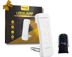 Tbrands® - LED Leeslampje met Klem – voor Boek - Amber licht - USB Oplaadbaar - Voor in Bed