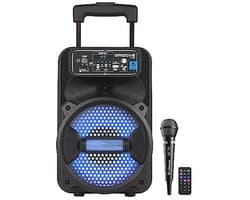 Draagbare luidspreker met microfoon en afstandsbediening voor optimaal geluid