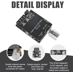 Bluetooth Audioversterker 2.0 - HiFi Stereo 2x50W - Draadloze Geluidsversterking — thumbnail 4