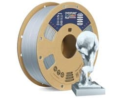 Professioneel 3D-printer filament PLA Plus 1,75 mm - Metaalzilver, Hoge sterkte en optimale afdrukkwaliteit