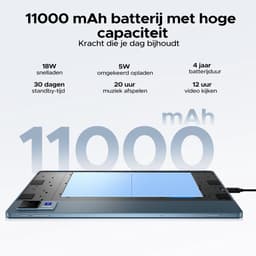 DOOGEE U13 VIP Android Tablet - 13 inch - met toetsenbord/gamepad/muis-32GB+256GB/2TB gaming tablet- 11000mAh batterij-vier speakers-13MP + 5MP camera aan de achterkant - octa-core processor-ondersteunt 2.4G+5G WLAN - Bluetooth 5.0-gezichtsherkenning — thumbnail 6