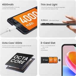 SIM vrije mobiele telefoon 8+128GB Zwart — thumbnail 3