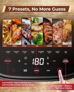 Compacte heteluchtfriteuse 3,7 liter met touchscreen en kijkvenster — thumbnail 6