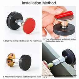 Verstelbaar bedframe stabilisator 4-pack met schroefdraad en anti-schudgereedschap — thumbnail 4