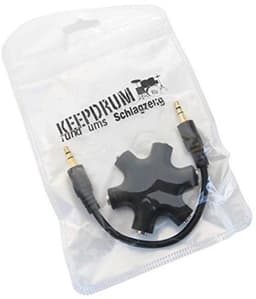 5-voudige audio-verdeler 3,5 mm mini-jack splitter voor meerdere hoofdtelefoons — thumbnail 4
