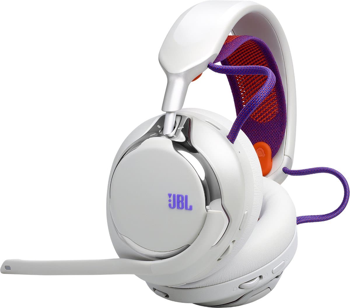 JBL Quantum 950 - Draadloze Over-ear Headset - Noise Cancelling - 2.4GHz & Bluetooth - Lage Latency - 50 uur batterij - Voor PC, PlayStation & Laptop - Wit — afbeelding 1