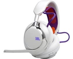 JBL Quantum 950 - Draadloze Over-ear Headset - Noise Cancelling - 2.4GHz & Bluetooth - Lage Latency - 50 uur batterij - Voor PC, PlayStation & Laptop - Wit
