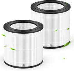 2-pack reinigingsfilters - geschikt voor Philips AC0650 & AC0651/10 [600 Serie] luchtreiniger - FY0611/30 vervangende filteronderdelen — thumbnail 2