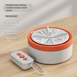 Mini wasmachine, draagbaar, USB, roterende turbine, ultrasone vaatwasser Geschikt voor fruit, Geschikt voor kleding, thuis, keuken, op reis, met afstandsbediening — thumbnail 1