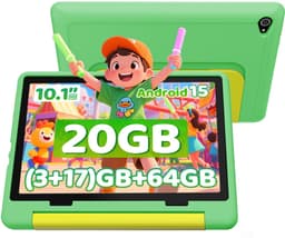 Hotlight KT1028 - Android 15 kindertablet - 10.1 inch - 20(3+17)GB RAM/64GB ROM– 5000mAh - Groente — thumbnail 1