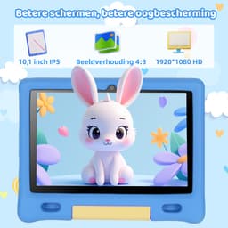 kotsren Tablet Kinderen - Android 15 kindertablet - 10.1 inch Kids tablet- 20(3+17)GB RAM/128GB ROM– 5000mAh - Blauw — thumbnail 4