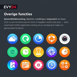 Evy24 Smartwatch GPS Outdoor Heren - GPS & GNSS - Sporthorloge - Bluetooth Bellen - 100+ Sportmodi - Kompas - Hoogtemeter - Barometer - 5ATM Waterdicht - Geschikt voor iPhone & Android - Rood — thumbnail 4