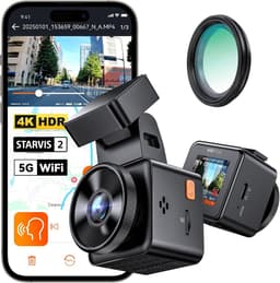 VANTRUE E1 Pro 4K Mini Dash Cam Voorkant, STARVIS 2 Plate Pix™ HDR Nachtzicht Autocamera, 5G WiFi GPS, 1,54'' scherm, LTE,Spraakbesturing, 24H Gebufferde Parkeermodus — thumbnail 1