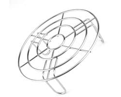 Ronde Kookstand - Roestvrijstalen Grate Kookstand - Ronde Grill - Stoomrek - Koelrooster - Topstand - Roestvrijstalen Stoominzet - Airfryer Accessoires voor Pannen - Bakken en Koken
