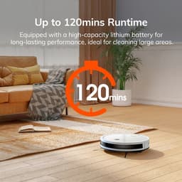Lunekiss Robotstofzuiger 5000Pa - Stofzuiger Robot met LiDAR Navigatie, APP Bediening & Zelfopladend Stil 120 Min Zuigkracht — thumbnail 3