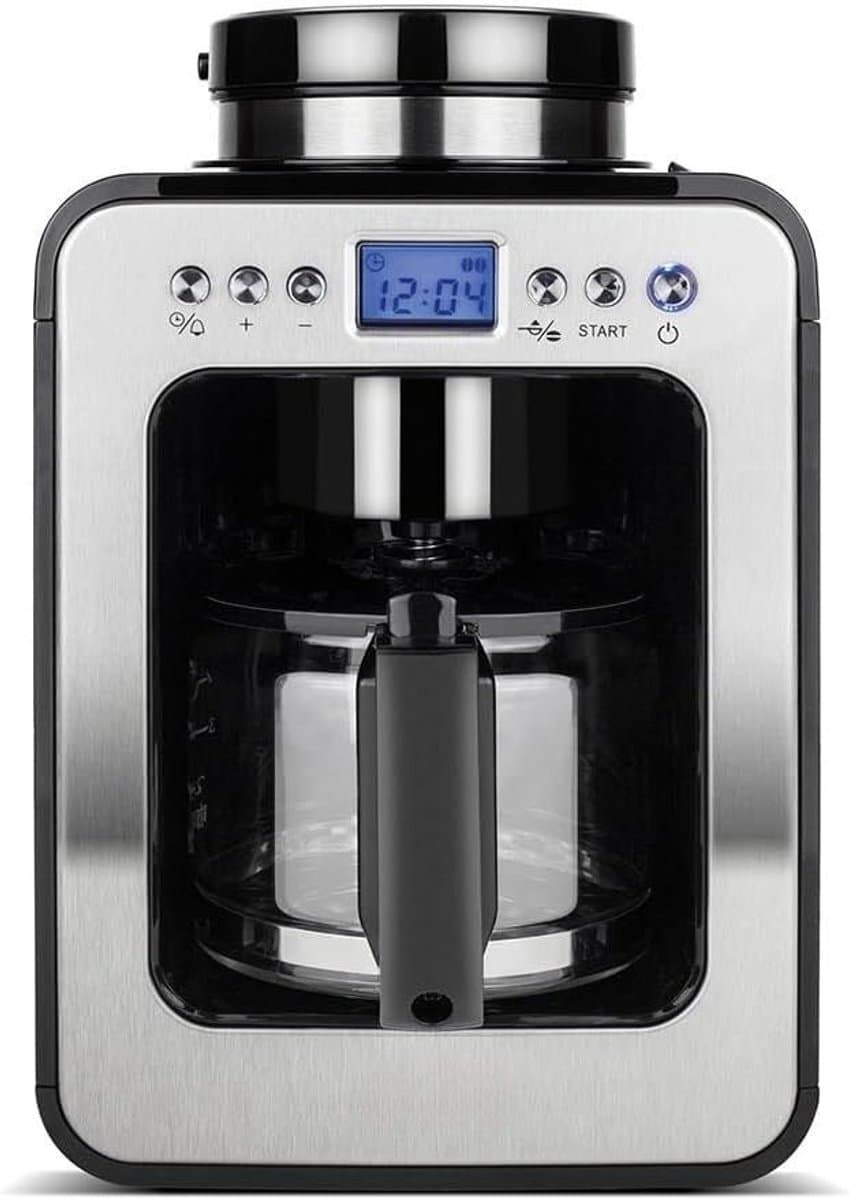 SNJY® Koffiemachine met Bonen - Volautomatische Koffiemachine - Espressomachine - 600 W - Zwart — afbeelding 1
