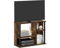 TV Meubel voor Televisies tot 40 Inch - Stijlvol Ontworpen Houtlook met Stevige Palen